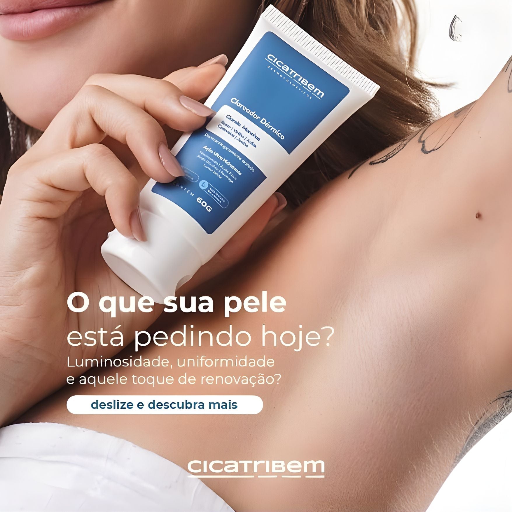 Clareador Melasma Virilha e Axilas 60g - Cicatribem Original