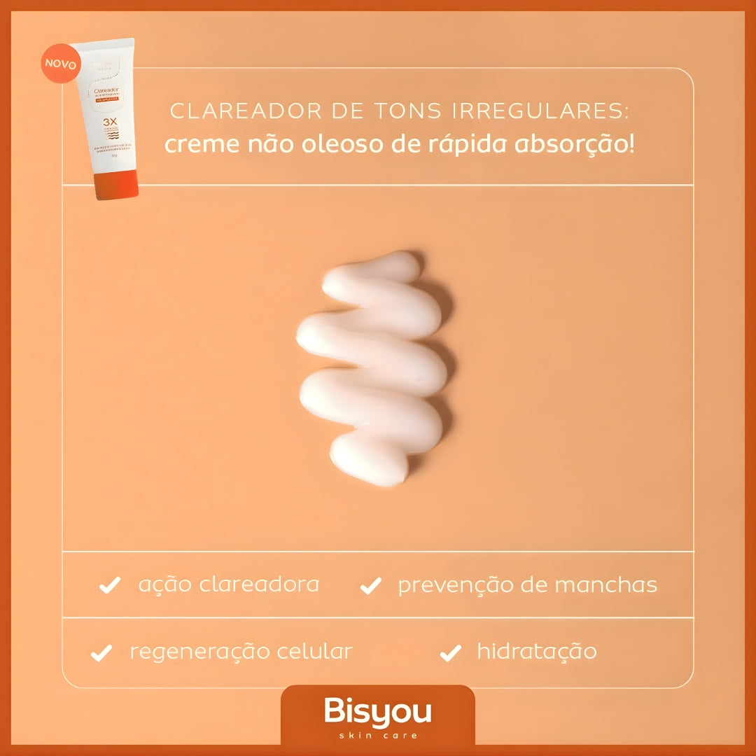 Bio Clareador De Tons Irregulares Bisyou Original
