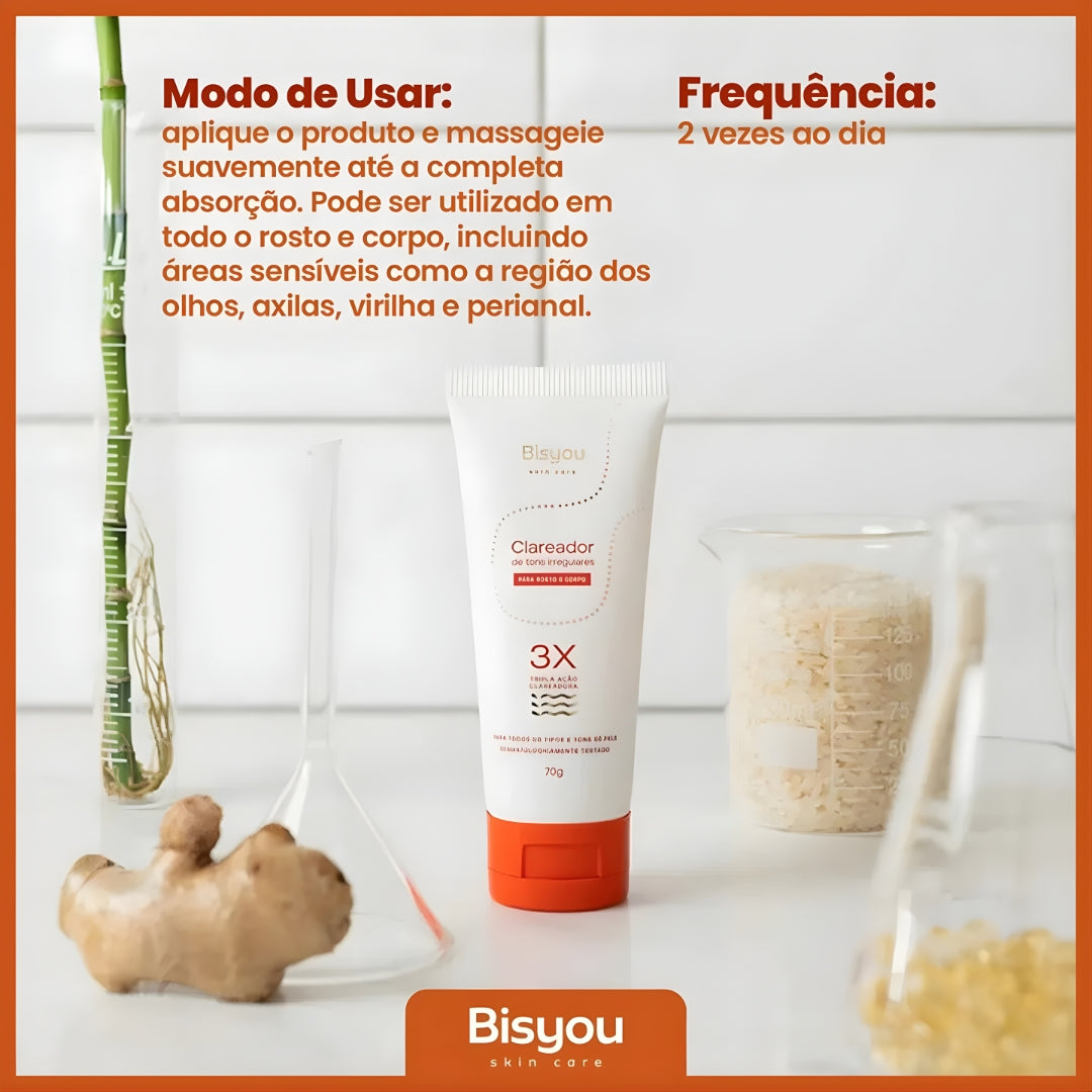 Bio Clareador De Tons Irregulares Bisyou Original