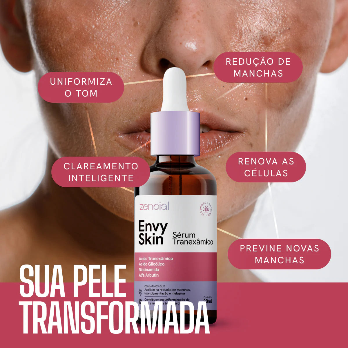 Sérum Clareador Anti-manchas Envy Skin Ácido Original