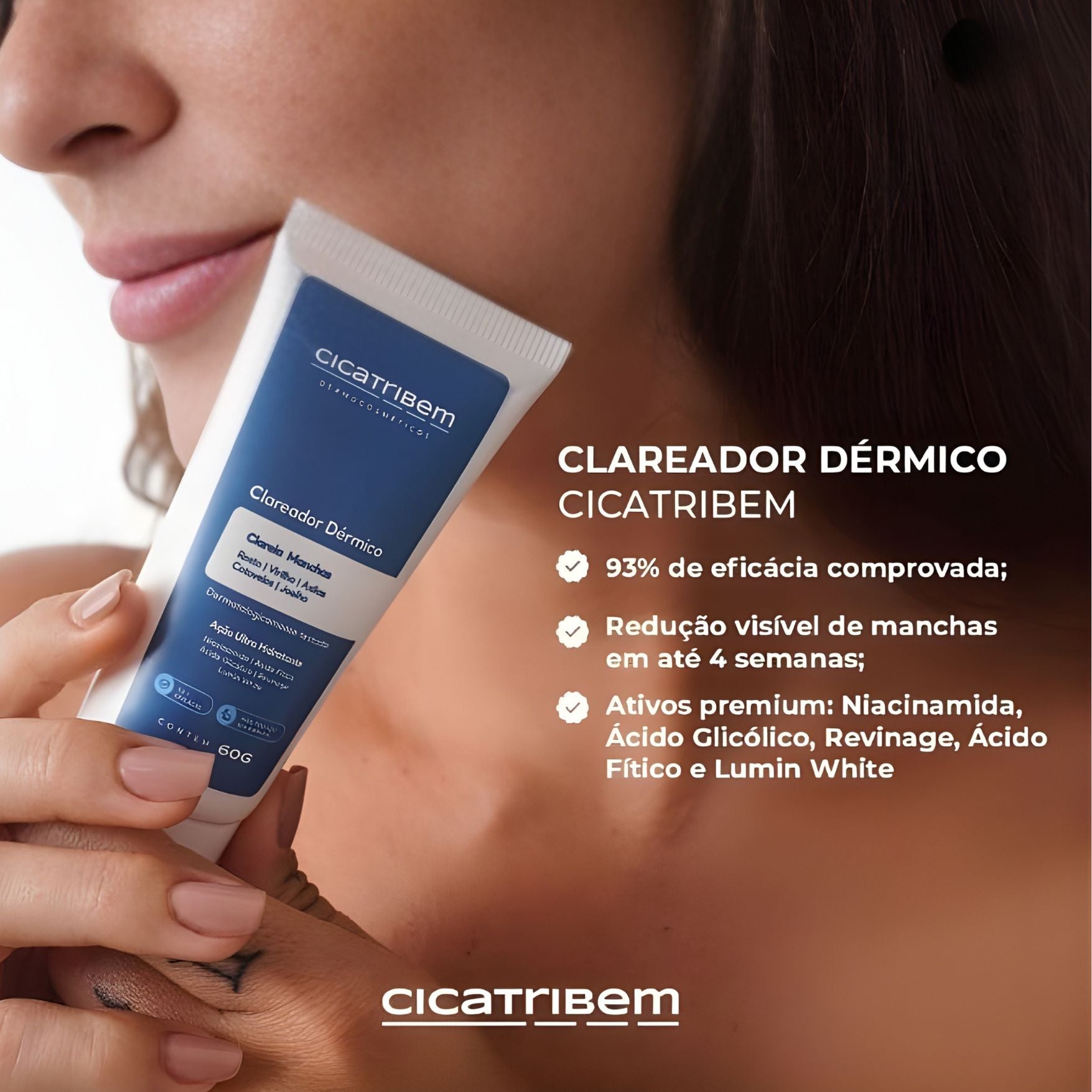 Clareador Melasma Virilha e Axilas 60g - Cicatribem Original