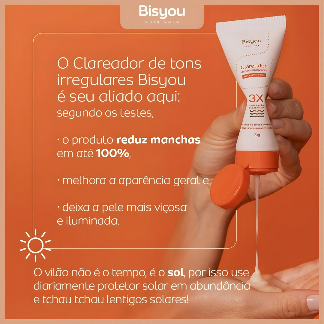 Bio Clareador De Tons Irregulares Bisyou Original