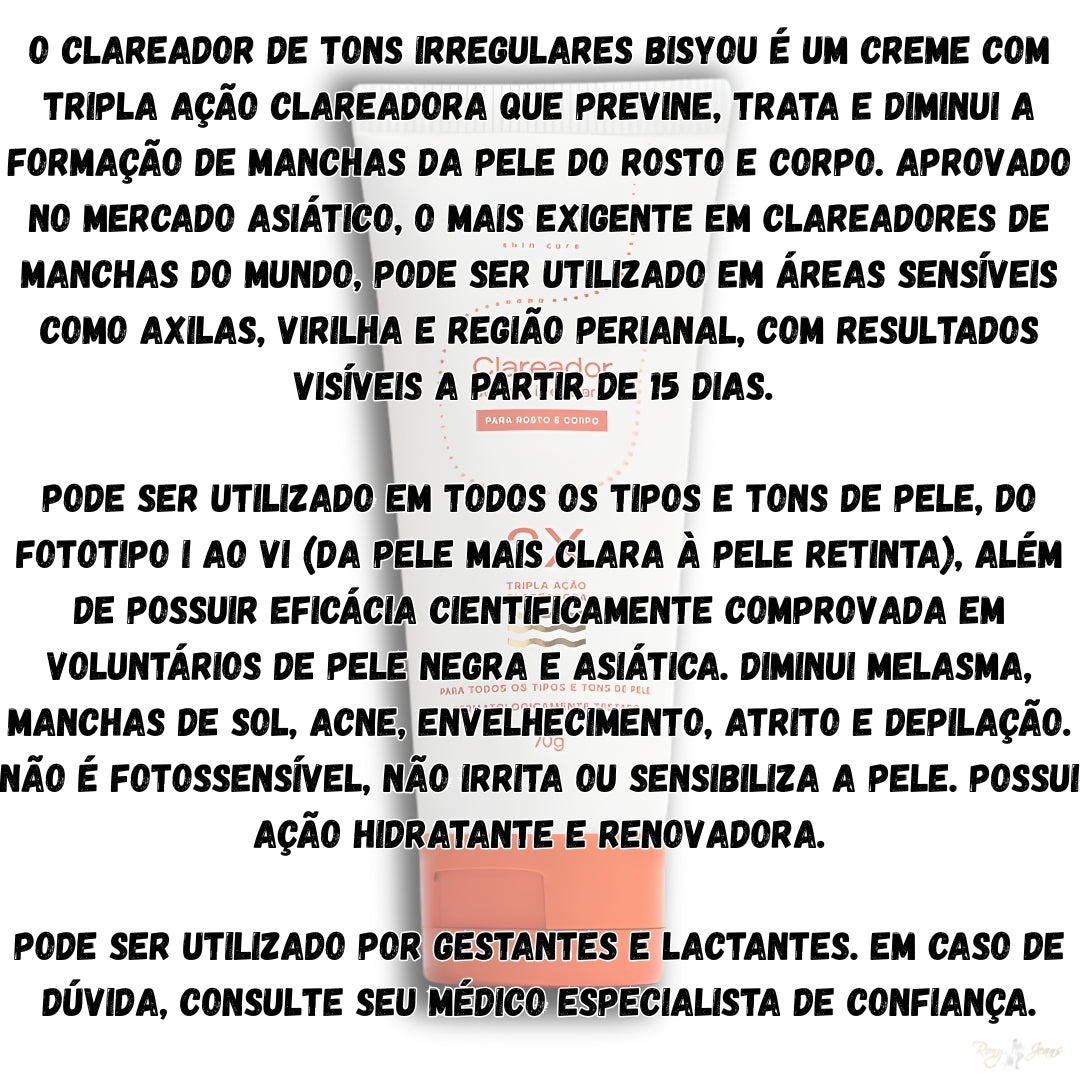 Bio Clareador De Tons Irregulares Bisyou Original